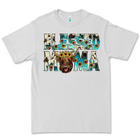 Dove Grey blessed mama Premium Tee - JahusDesignShop
