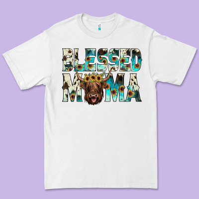 Blessed Mama Premium Tee Designed By Jahusdesignshop
