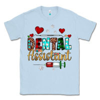 Dusty Blue Christmas dental assistant Classic Tee - JahusDesignShop