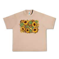 Burro cactus leopard sunflower glitter background Urban Heavy Tee - AdoDesignShop