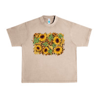 French Oak cactus leopard sunflower glitter background Urban Heavy Tee - AdoDesignShop
