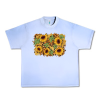 Grape Ice cactus leopard sunflower glitter background Urban Heavy Tee - AdoDesignShop