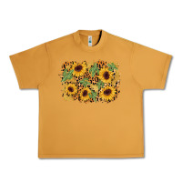 Peanut Butter cactus leopard sunflower glitter background Urban Heavy Tee - AdoDesignShop