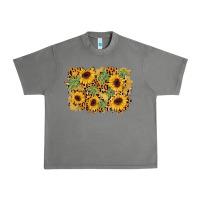 Tornado cactus leopard sunflower glitter background Urban Heavy Tee - AdoDesignShop