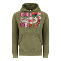 Vintage Olive call me valentine mallard duck Vintage Hoodie - MaliasSmallBusiness