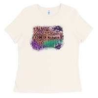 Bone Leopard, Cowhide, Wood Pattern Frame Ladies Tee - Bettercallsaul