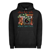 Pigment Black When Life Gets Blurry Adjust Your Focus Vintage Camera Urban Hoodie - FaDigitalArtStudio