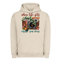 Pigment French Oak When Life Gets Blurry Adjust Your Focus Vintage Camera Urban Hoodie - FaDigitalArtStudio