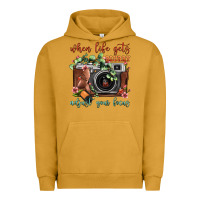 Pigment Peanut Butter When Life Gets Blurry Adjust Your Focus Vintage Camera Urban Hoodie - FaDigitalArtStudio