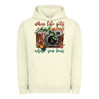 Pigment Pistachio When Life Gets Blurry Adjust Your Focus Vintage Camera Urban Hoodie - FaDigitalArtStudio