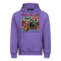 Tulip When Life Gets Blurry Adjust Your Focus Vintage Camera Urban Hoodie - FaDigitalArtStudio