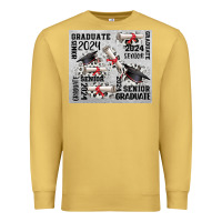 Antique Gold senior 2024 Premium Sweatshirt - CowGirlArtShop