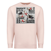 Pale Pink senior 2024 Premium Sweatshirt - CowGirlArtShop