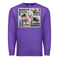 Purple senior 2024 Premium Sweatshirt - CowGirlArtShop