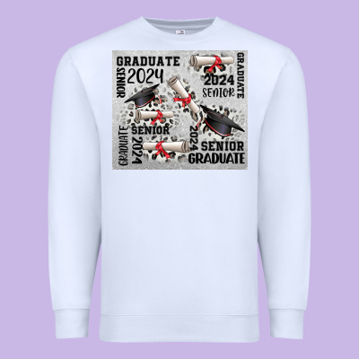 Senior 2024 Premium Sweatshirt Designed By Cowgirlartshop