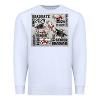 White senior 2024 Premium Sweatshirt - CowGirlArtShop