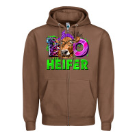 Chestnut Boo Heifer Cow Zipper Hoodie - texasbilliewilder