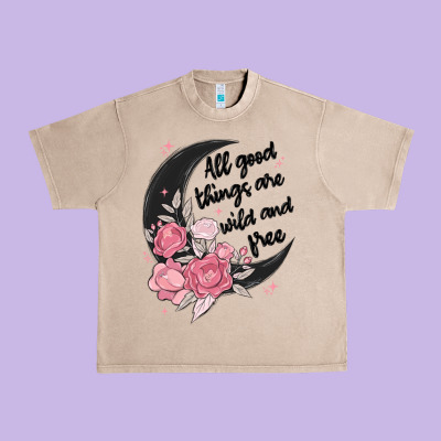 All Good Things Are Wild And Free Urban Heavy Tee Designed By Maliassmallbusiness