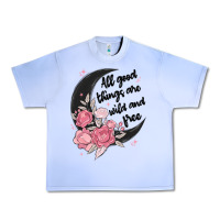 Grape Ice all good things are wild and free Urban Heavy Tee - MaliasSmallBusiness