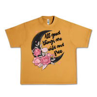 Peanut Butter all good things are wild and free Urban Heavy Tee - MaliasSmallBusiness
