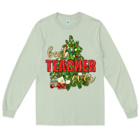 Matcha Best Teacher Ever With Christmas Tree Long Sleeve Tee - BundleAndBundleShop