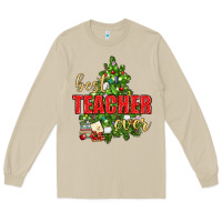 Mushroom Best Teacher Ever With Christmas Tree Long Sleeve Tee - BundleAndBundleShop