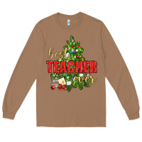 Toasted Coconut Best Teacher Ever With Christmas Tree Long Sleeve Tee - BundleAndBundleShop