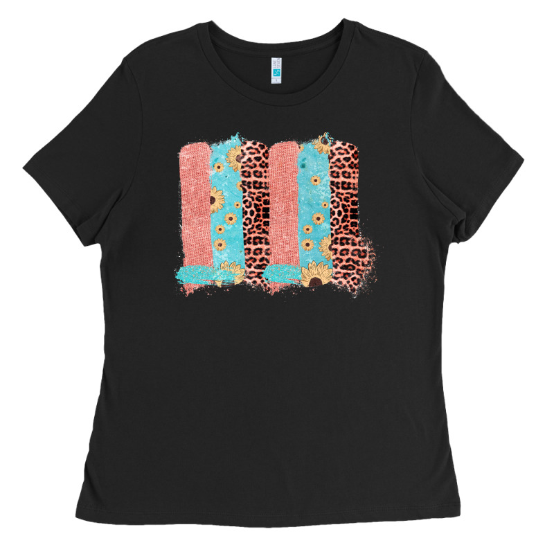 Sunflower Leopard Jute Pattern Brushstrokes Ladies Tee by Bettercallsaul | Teevron