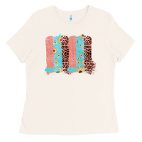 Bone Sunflower Leopard Jute Pattern Brushstrokes Ladies Tee - Bettercallsaul