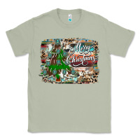 Matcha merry Christmas tree western Classic Tee - CowhideDigitalArt