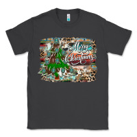 Smoke merry Christmas tree western Classic Tee - CowhideDigitalArt