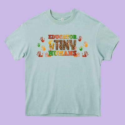 Educator Of Tiny Humans Libbey Glass Heavy Core Tee Designed By Bundleandbundleshop