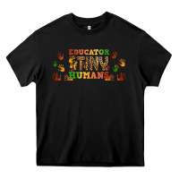 Black educator of tiny humans libbey glass Heavy Core Tee - BundleAndBundleShop