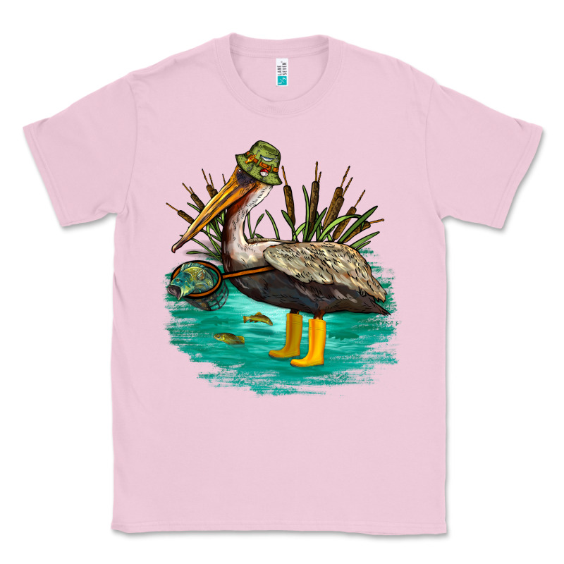 Fishing Pelican Camp Classic Tee by NancyCooperArtShop | Teevron
