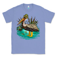 Colony Blue fishing pelican camp Classic Tee - NancyCooperArtShop