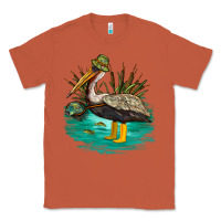 Copper fishing pelican camp Classic Tee - NancyCooperArtShop