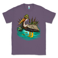 Lavender fishing pelican camp Classic Tee - NancyCooperArtShop