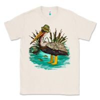 Natural fishing pelican camp Classic Tee - NancyCooperArtShop