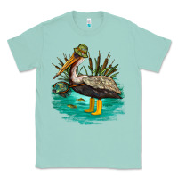 Seafoam fishing pelican camp Classic Tee - NancyCooperArtShop