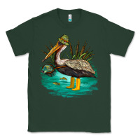 Sports Green fishing pelican camp Classic Tee - NancyCooperArtShop