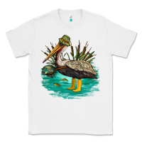 White fishing pelican camp Classic Tee - NancyCooperArtShop