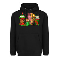 Black christmas movie coffee cups Heavyweight Hoodie - CowGirlArtShop