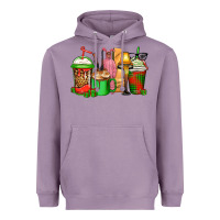 Lavender christmas movie coffee cups Heavyweight Hoodie - CowGirlArtShop