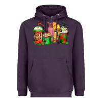 Plum christmas movie coffee cups Heavyweight Hoodie - CowGirlArtShop