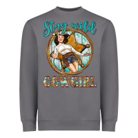Storm Western Stay Wild Cowgirl Heavyweight Sweatshirt - BundleAndBundleShop