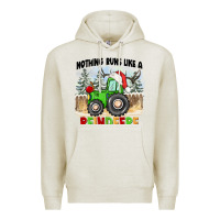 Oatmeal Heather nothing runs like a reindeere Premium Hoodie - CowGirlArtShop