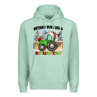 Seafoam nothing runs like a reindeere Premium Hoodie - CowGirlArtShop