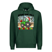 Sports Green nothing runs like a reindeere Premium Hoodie - CowGirlArtShop