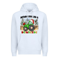 White nothing runs like a reindeere Premium Hoodie - CowGirlArtShop