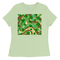 Matcha shamrock leopard Ladies Tee - RanaPortraitStore